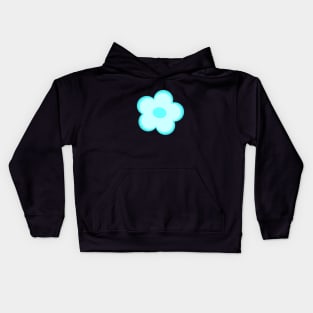 Ice blue Flower Kids Hoodie